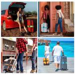 BILIONE 4 Pack TSA Approved Luggage Straps