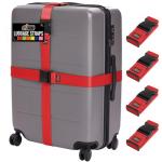 GORILLA GRIP Heavy Duty Adjustable Luggage Straps 4 Pack