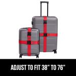 GORILLA GRIP Heavy Duty Adjustable Luggage Straps 4 Pack