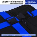 Travel Luggage Straps - Sturdy 4-Pack in Blue