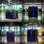 Travel Luggage Straps - Sturdy 4-Pack in Blue