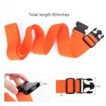 TSA-Approved Orange Luggage Straps - 4 Pack