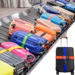 TSA-Approved Orange Luggage Straps - 4 Pack
