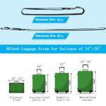 TSA-Approved Orange Luggage Straps - 4 Pack