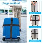 TSA-Approved Orange Luggage Straps - 4 Pack