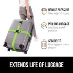 GORILLA GRIP Heavy Duty Luggage Straps - 2 Pack