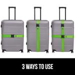 GORILLA GRIP Heavy Duty Luggage Straps - 2 Pack