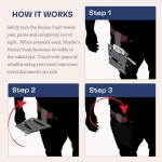 Shacke RFID Blocking Travel Belt Wallet - Black