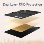 Shacke RFID Blocking Travel Belt Wallet - Black