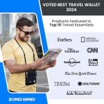 RFID Blocking Neck Wallet Travel Pouch - Black