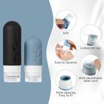 18-Pack TSA Approved Silicone Travel Toiletry Bottles
