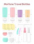 Morfone TSA Approved Travel Bottle Set, 16 Pack
