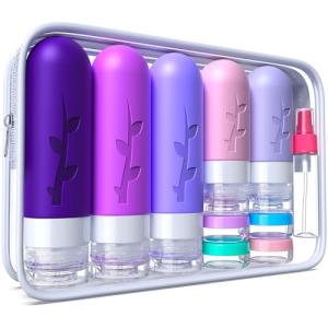 19 Pack TSA Approved Travel Bottles for Toiletries