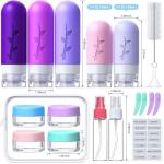 19 Pack TSA Approved Travel Bottles for Toiletries