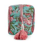 Large Capacity Travel Makeup Bag – Floral Design