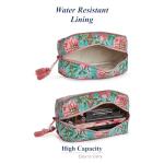Large Capacity Travel Makeup Bag – Floral Design
