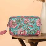 Large Capacity Travel Makeup Bag – Floral Design