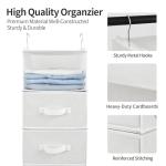 Hanging Closet Organizer with 6 Shelves and Drawers