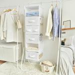 Hanging Closet Organizer with 6 Shelves and Drawers