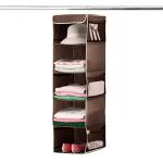 ZOBER 5-Shelf Hanging Closet Organizer for Home
