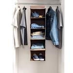 ZOBER 5-Shelf Hanging Closet Organizer for Home