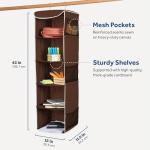 ZOBER 5-Shelf Hanging Closet Organizer for Home