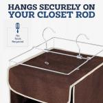 ZOBER 5-Shelf Hanging Closet Organizer for Home