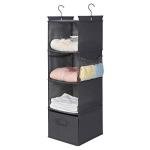 MAX Houser 4-Shelf Hanging Closet Organizer - Grey