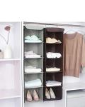 5-Shelf Hanging Closet Organizer with Side Pockets