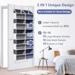 Extra Large Over The Door Organizer with 20 Pockets