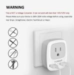 TESSAN European Travel Plug Adapter with 2 USB Ports