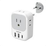 TESSAN International USB C Travel Plug Adapter
