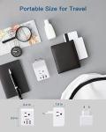 European Travel Plug Adapter with USB Charging Ports
