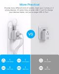 HANYCONY European Plug Adapter with USB Ports