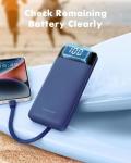 Charmast Slim 10000mAh Portable Charger with Cables