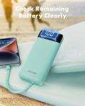 Charmast Slim 10000mAh Portable Charger with Cables
