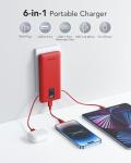 Charmast Portable 10000mAh Power Bank for Travel