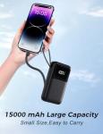 15000mAh Slim Power Bank with Fast Charging