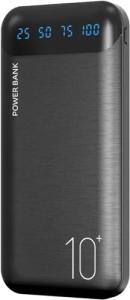 Slim 10000mAh Portable Charger with Dual USB Outputs