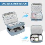 Lanola Portable Travel Cable Organizer Bag - Black