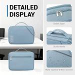 Lanola Portable Travel Cable Organizer Bag - Black