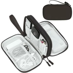 FYY Travel Cable Organizer Waterproof Double Layers Case