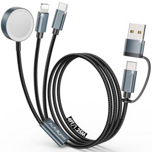 Portable Multi-Charging Cable for Apple Watch & iPhone