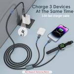 Portable Multi-Charging Cable for Apple Watch & iPhone