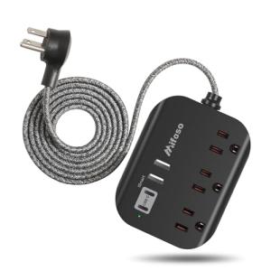 Mifaso Compact Power Strip with USB Ports