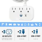 Cruise Power Strip with USB Ports and Cord