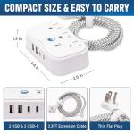 Cruise Power Strip with USB Ports and Cord