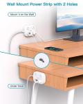 Travel Power Strip with USB Ports and Outlets