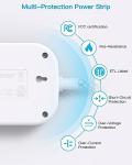 Travel Power Strip with USB Ports and Outlets
