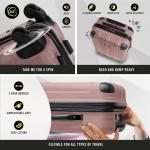 Kenneth Cole Lightweight Rose Gold 2-Piece Luggage Set